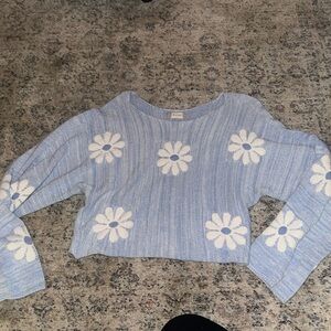 Altard state cropped flower sweater